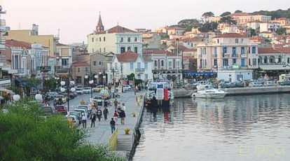 The island's capital Mytilene